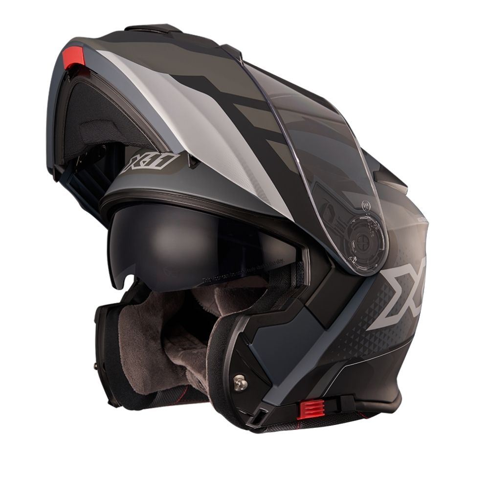 capacete-x11-turner-prisma-cinza-aberto